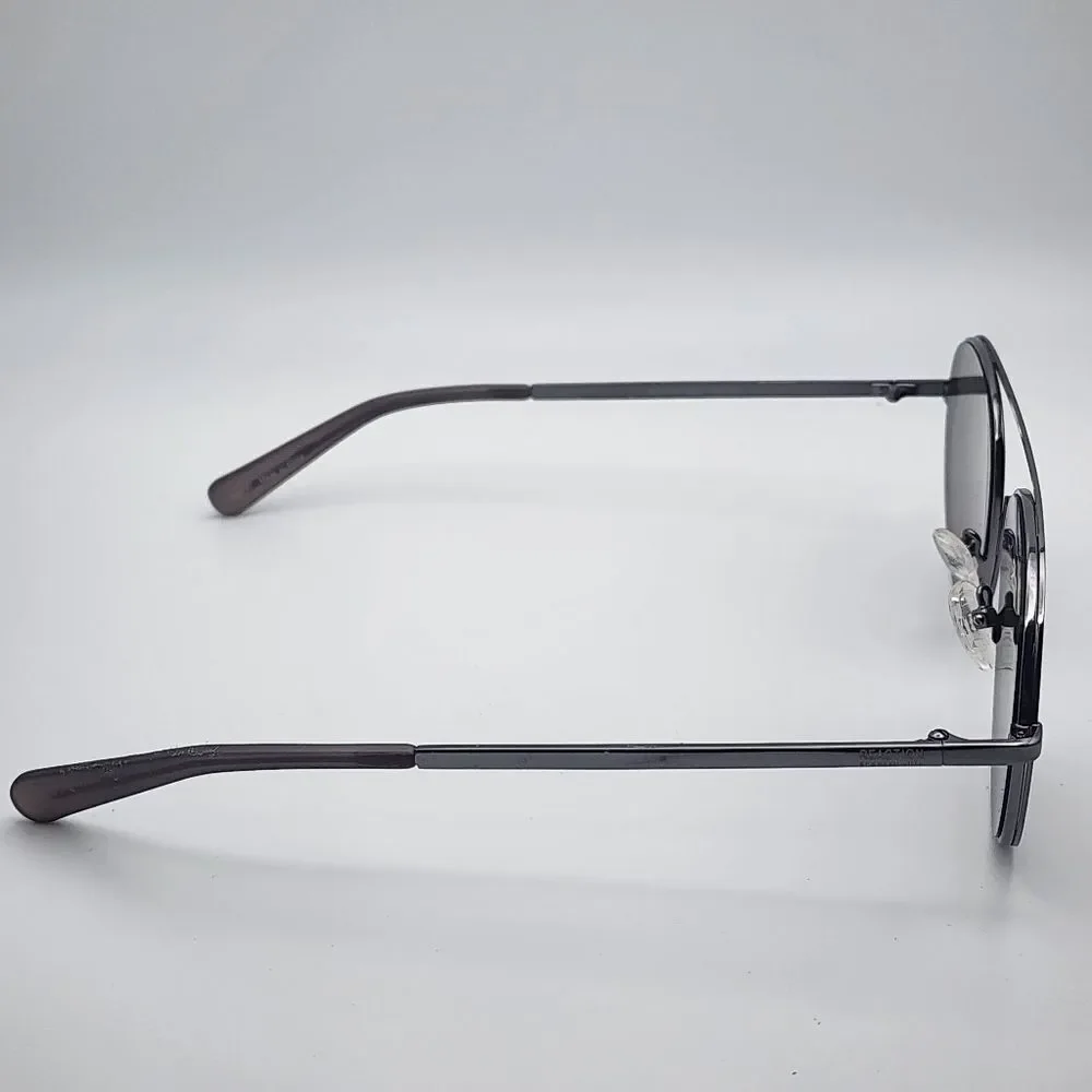 Reaction Kenneth Cole Gray Aviator Sunglasses
